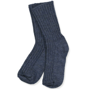 Denim melange uld strømper (27-30) - Joha