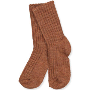 Copper melange uld strømper (23-26) - Joha