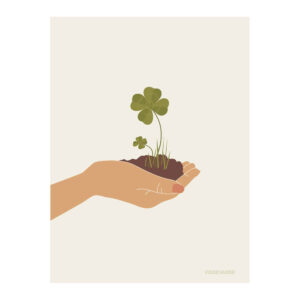 Grow your own luck kort (One size) - Vissevasse