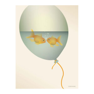 Love in a bubble kort (One size) - Vissevasse