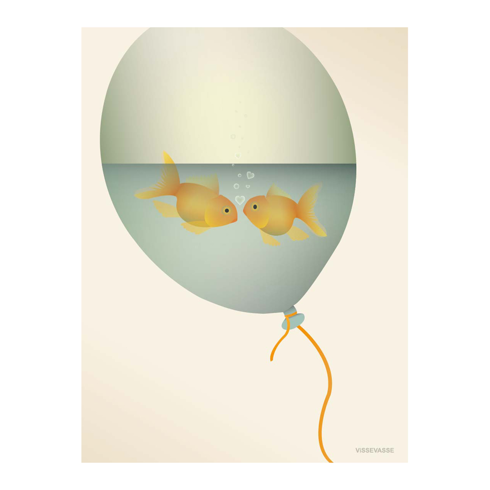 STUDENTERVOGNEN Love in a bubble kort (One size) - Vissevasse