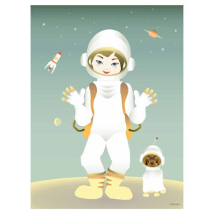 The Astronaut plakat - 30x40 cm (One size) - Vissevasse