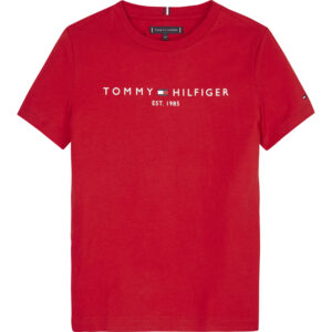 Organic rød t-shirt (2 år/92 cm) - Tommy Hilfiger