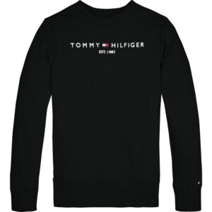 Organic sort sweatshirt (4 år/104 cm) - Tommy Hilfiger
