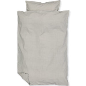 Organic Checkered grey sengetøj (BABY) - Studio Feder