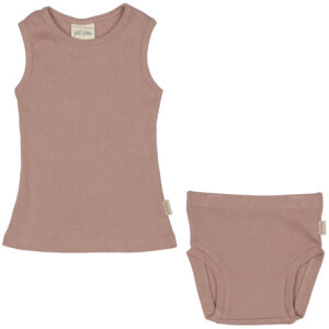 Dauville mauve undertøj (3 mdr/62 cm) - Petit Piao