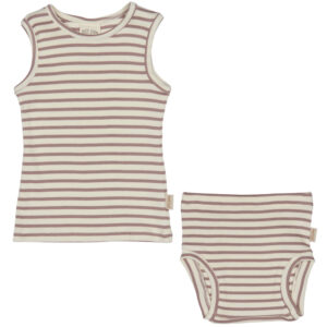 Stribede undertøj (3 mdr/62 cm) - Petit Piao