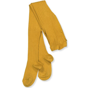 Mustard rib strømpebukser (0-3 mdr (000)) - Cóndor