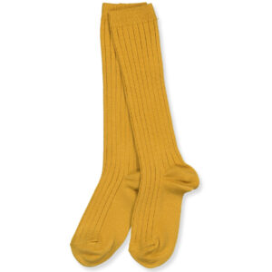 Mustard rib knæstrømper (0-3 mdr (000)) - Cóndor