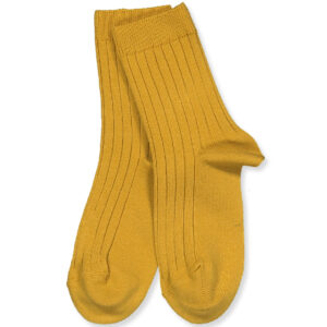 Mustard rib strømper (0-3 mdr (000)) - Cóndor