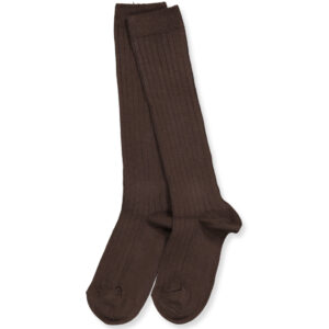 Marron rib knæstrømper (0-3 mdr (000)) - Cóndor