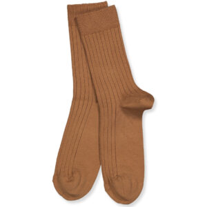 Brune rib strømper (0-3 mdr (000)) - Cóndor