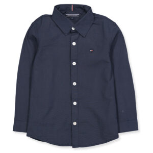 Organic Poplin skjorte (4 år/104 cm) - Tommy Hilfiger