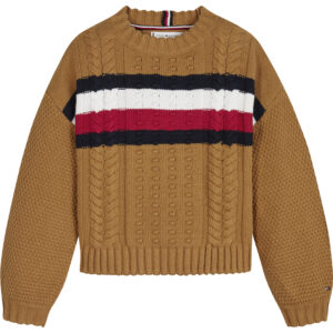 Uld striktrøje (12 år/152 cm) - Tommy Hilfiger