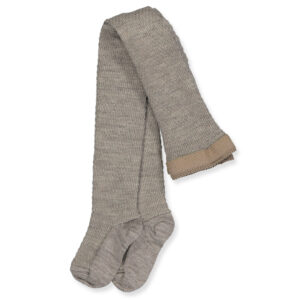 Light brown uld strømpebukser (60 cm) - Mp Denmark