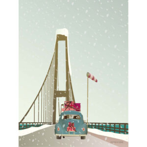 Drivning home for Christmas kort (One size) - Vissevasse