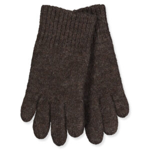 Dark brown fingervanter (8-10 år) - Joha