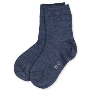 Denim melange uld strømper (27-30) - Joha