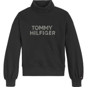 Organic sweatshirt m. rullekrave (8 år/128 cm) - Tommy Hilfiger