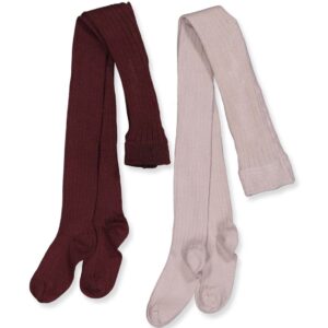 2 pak rib strømpebukser (80-86 cm) - Minymo