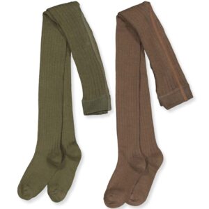 2 pak rib strømpebukser (68-74 cm) - Minymo