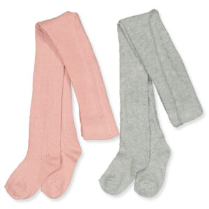 2 pak pointelle strømpebukser (92-98 cm) - Minymo