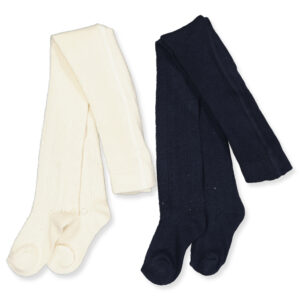 2 pak pointelle strømpebukser (92-98 cm) - Minymo