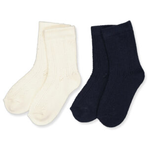 2 pak pointelle strømper (23-26) - Minymo