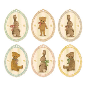 Gavemærker - bunnies and teddies (One size) - Maileg