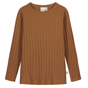 Organic rib bluse (86-92 cm) - Mainio