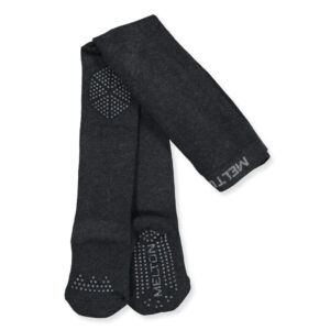 Dark grey non-slip strømpebukser (68-74 cm) - Melton