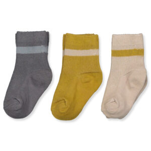 3 pak Elove rib strømper (50-56 cm) - Lil' Atelier