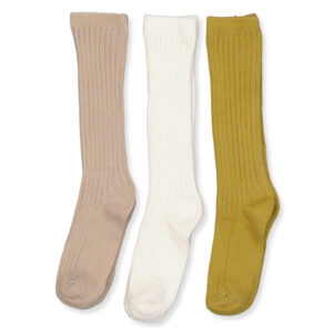 3 pak Elove rib knæstrømper (19-21) - Lil' Atelier