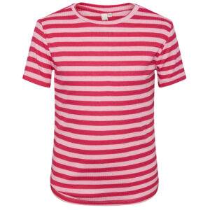 Dora stribet rib t-shirt (7-8 år) - PIECES KIDS