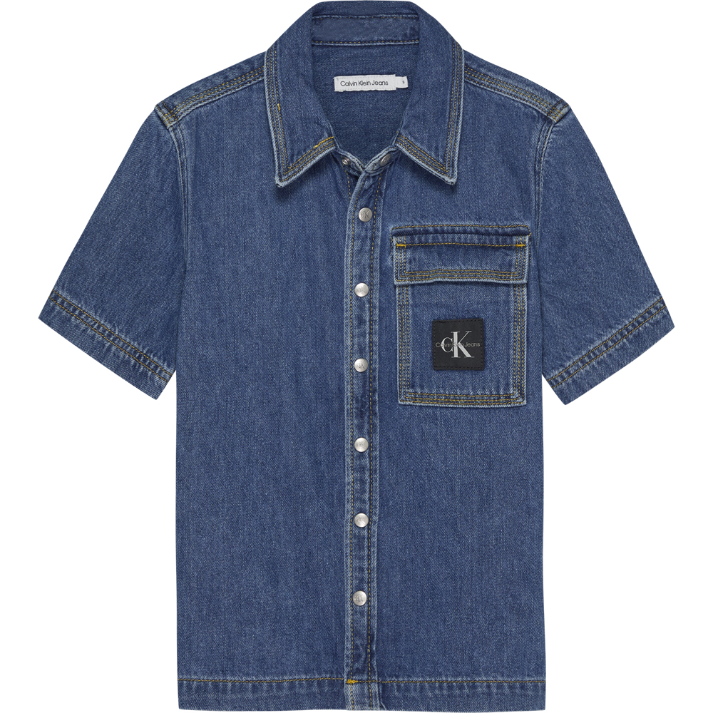 637232a0d13d1IB0IB016351BJ_F_copy Denim skjorte (4 år/104 cm) - Calvin Klein