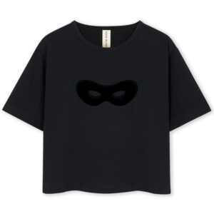 Black mask t-shirt (2 år/92 cm) - Kids on the Moon