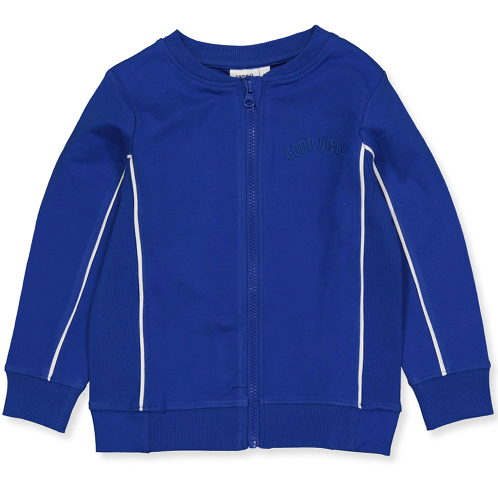 63bea5fb615c713213235_-2_Front_website Organic Bjarne zip trøje (18 mdr/86 cm) - Name it