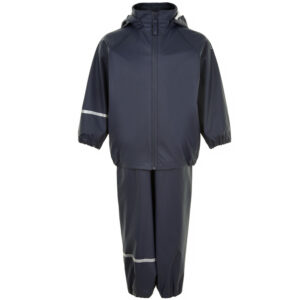 Dark navy recycled regntøj (80 cm) - CeLaVi