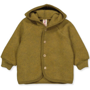 Organic uldfleece cardigan (50-56 cm) - Engel