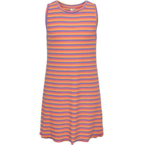Dora stribet rib kjole (11-12 år) - PIECES KIDS