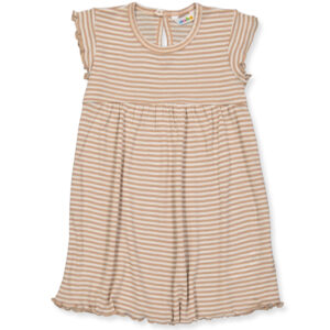 Uld/silke stribet kjole (80 cm) - Joha