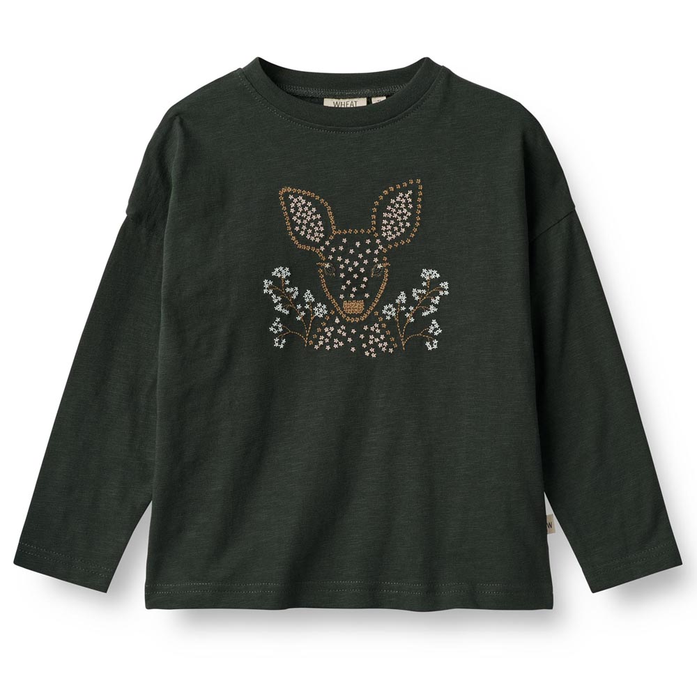 Organic Deer bluse (4 år/104 cm) - Wheat