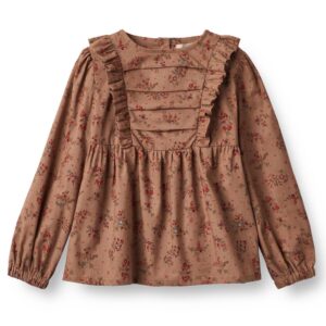 Organic Nolia bluse (3 år/98 cm) - Wheat