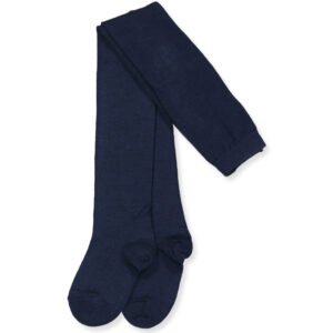 Navy uld/bomuld strømpebukser (60 cm) - Mp Denmark