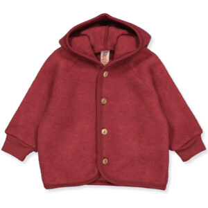 Organic uldfleece cardigan (74-80 cm) - Engel