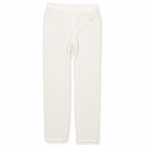 Offwhite uld/silke leggings (60 cm) - Joha