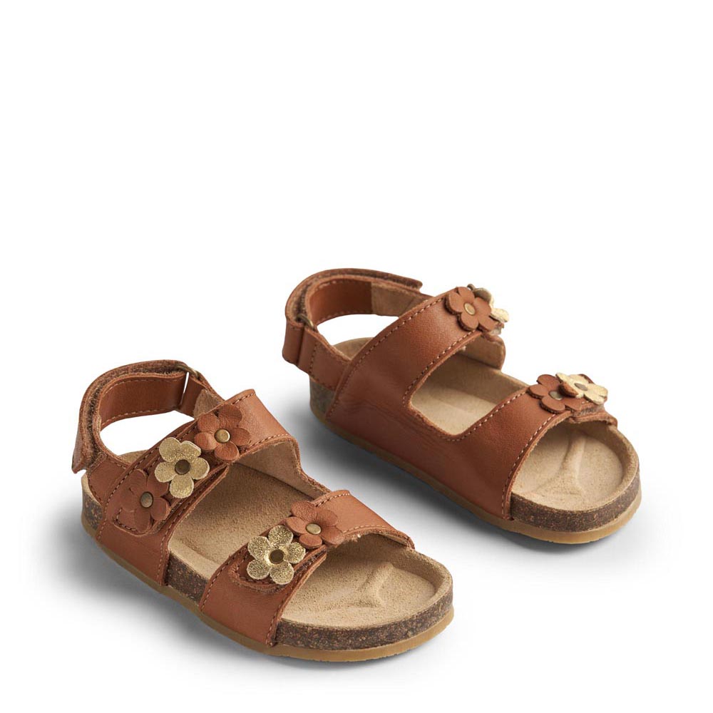 6543ac2303b9eWF427j-01_-_Sandal_Cork_Open_Toe_Clare_Flowers_-_9002_cognac_-_Extra_0 Clare flowers sandaler (24) - Wheat Footwear