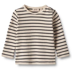 Organic Stig stribet bluse (18 mdr/86 cm) - Wheat