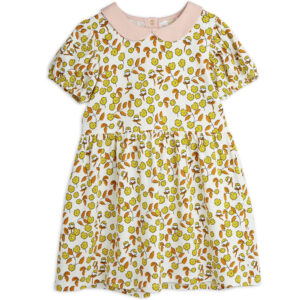 Organic Flowers kjole (80-86 cm) - Mini Rodini