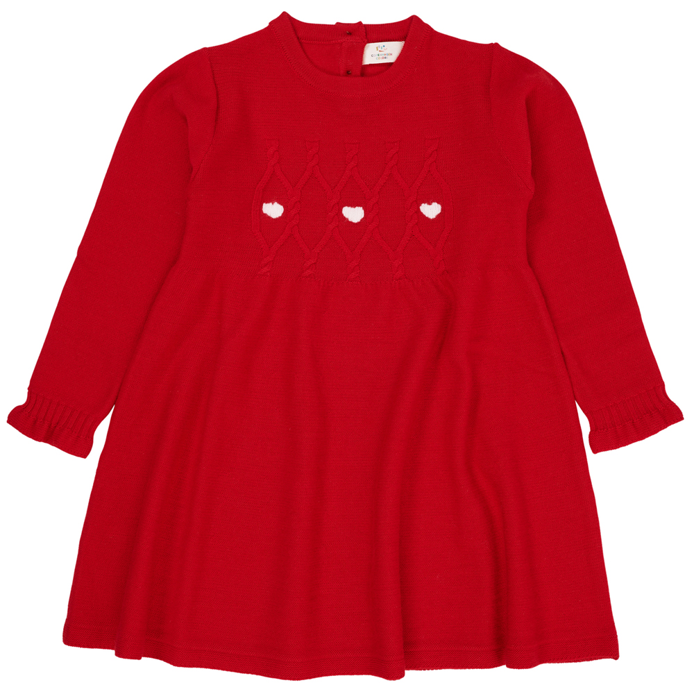 665db1f251b54MERINO_LS_CABLE_DRESS_W_HEARTS_RED-DUSTY_ROSE_COMBI_2 Merinould kjole (3 år/98 cm) - Copenhagen Colors